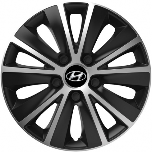 KRYTY KOLIES PRE HYUNDAI 15" RAPIDE silver/black 4ks